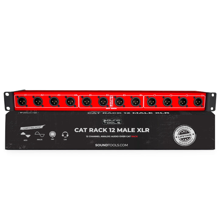 Cat Rack XLR Stage Box mit Audio über geschirmtem CAT-Kabel Senden Sie 12 Kanäle von Audio, DMX, Cle
