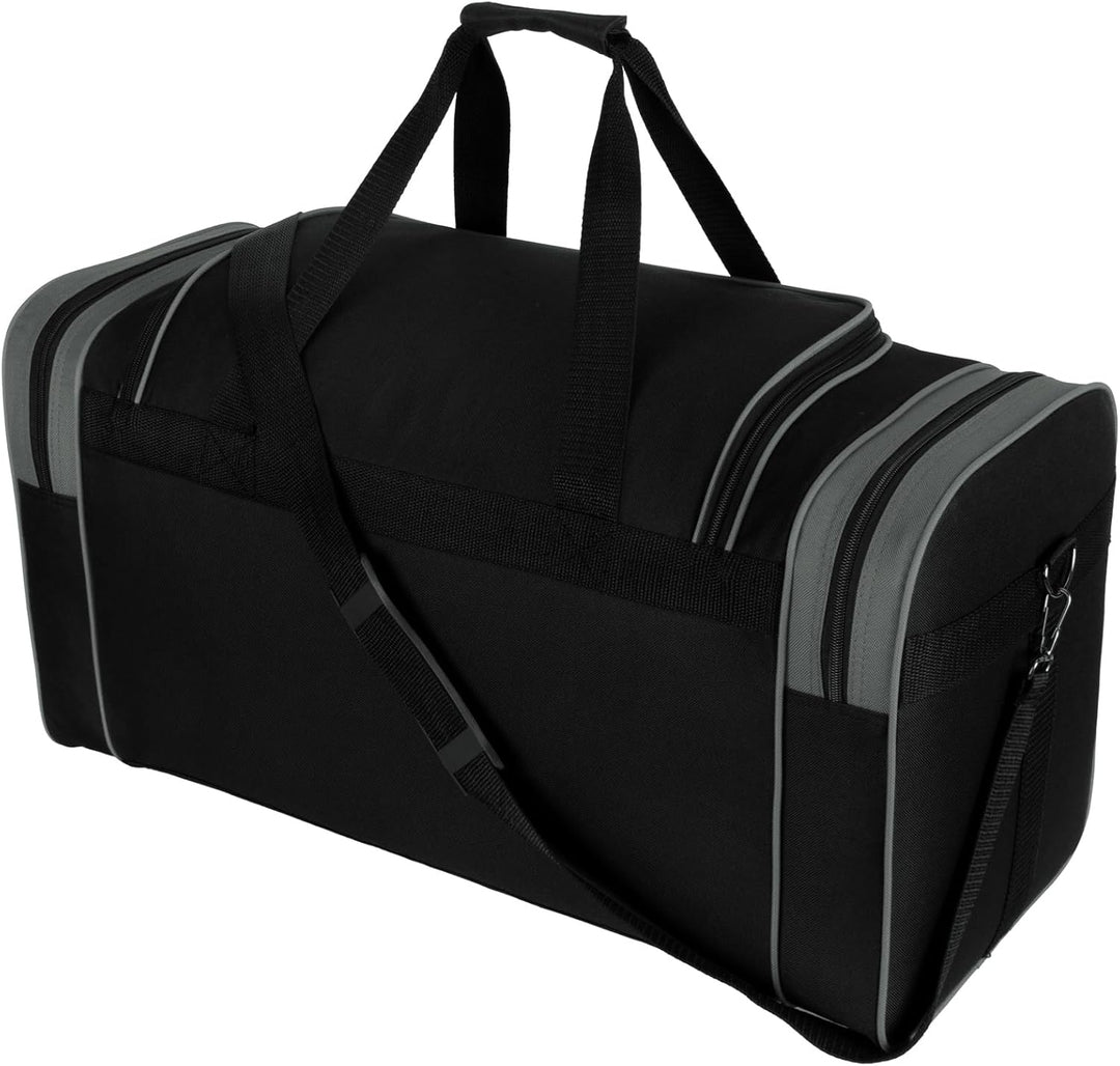 Sporttasche, Reisetasche und Fitnesstasche für Damen und Herren- Tainingstasche, Gym Bag (Grau, L 55
