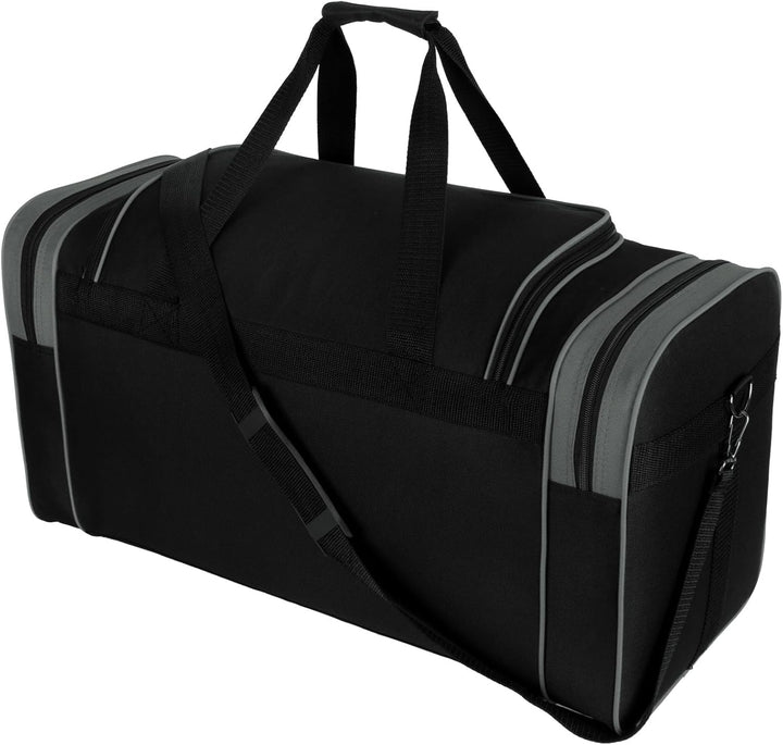 Sporttasche, Reisetasche und Fitnesstasche für Damen und Herren- Tainingstasche, Gym Bag (Grau, L 65