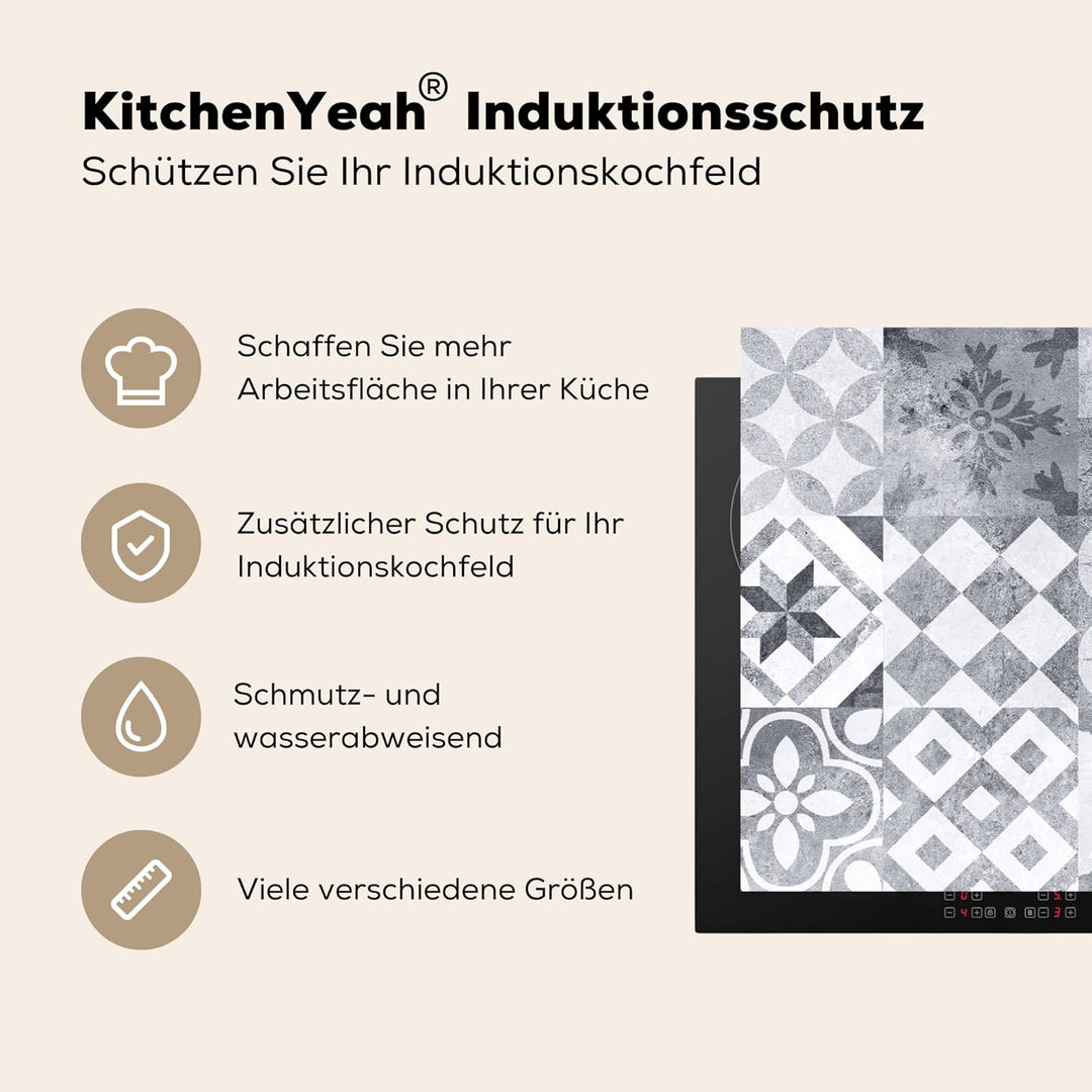 Herdabdeckplatte Einteilig 80x52 cm Küche Ceranfeld Abdeckplatte Cerankochfeld Abdeckung Induktionsk