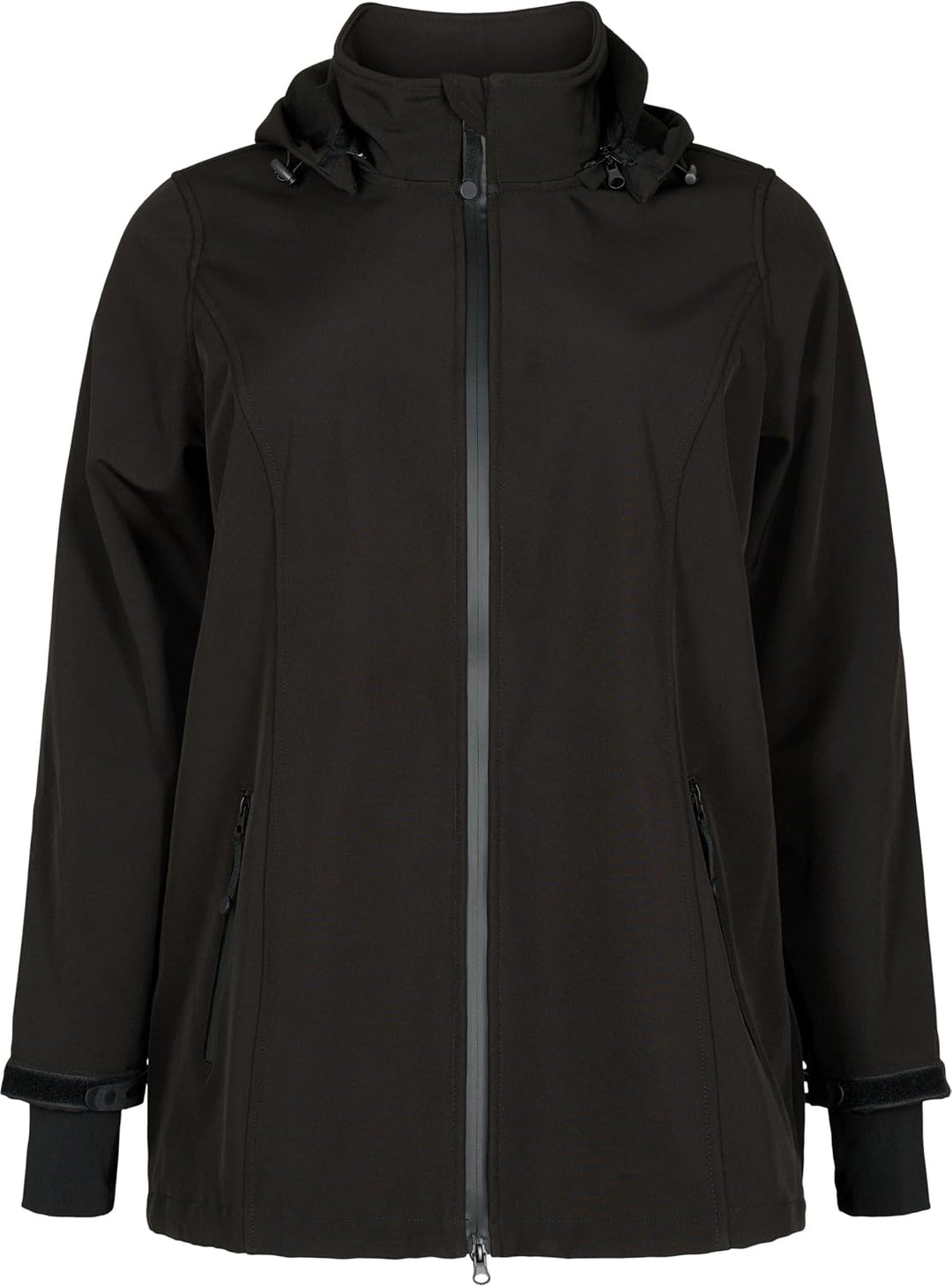 Zizzi Softshelljacke für Damen Grosse Grössen - Übergangsjacke Kurz - Atmungsaktiv, Winddicht &amp; Wass