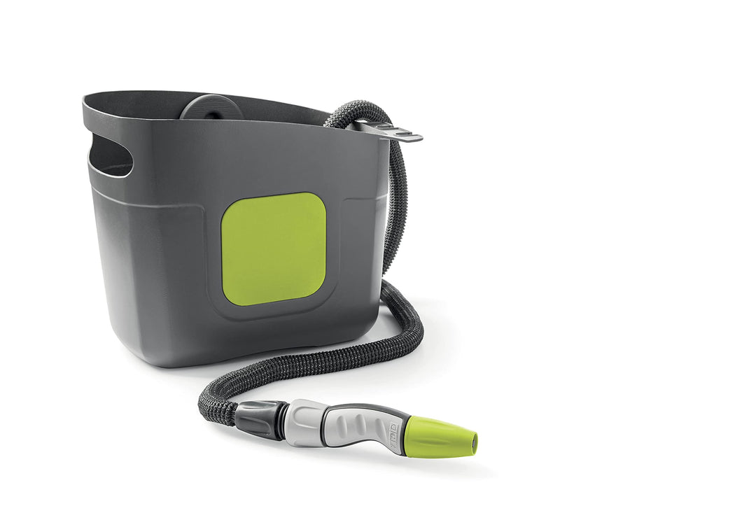 G.F. SRL, Aquapop Grey Pro 15, selbstverlängernder Gewebeschlauch Made IN Italy, mit starrem Kunstst