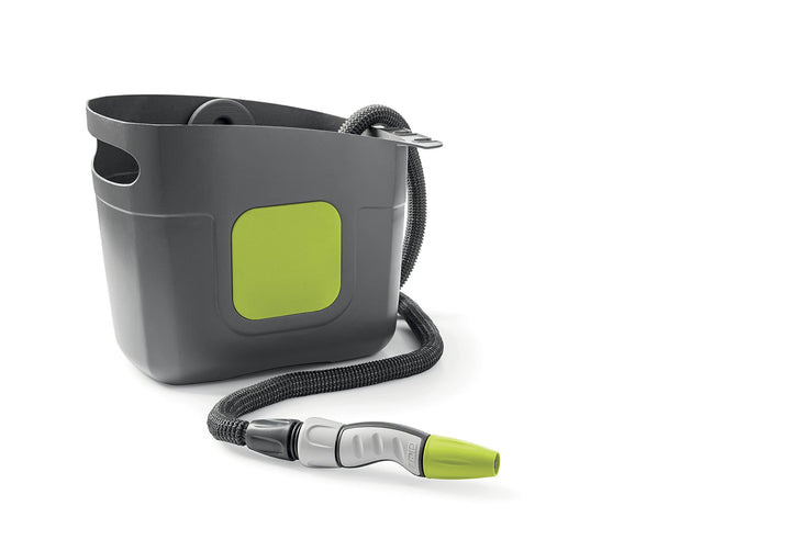 G.F. SRL, Aquapop Grey Pro 15, selbstverlängernder Gewebeschlauch Made IN Italy, mit starrem Kunstst