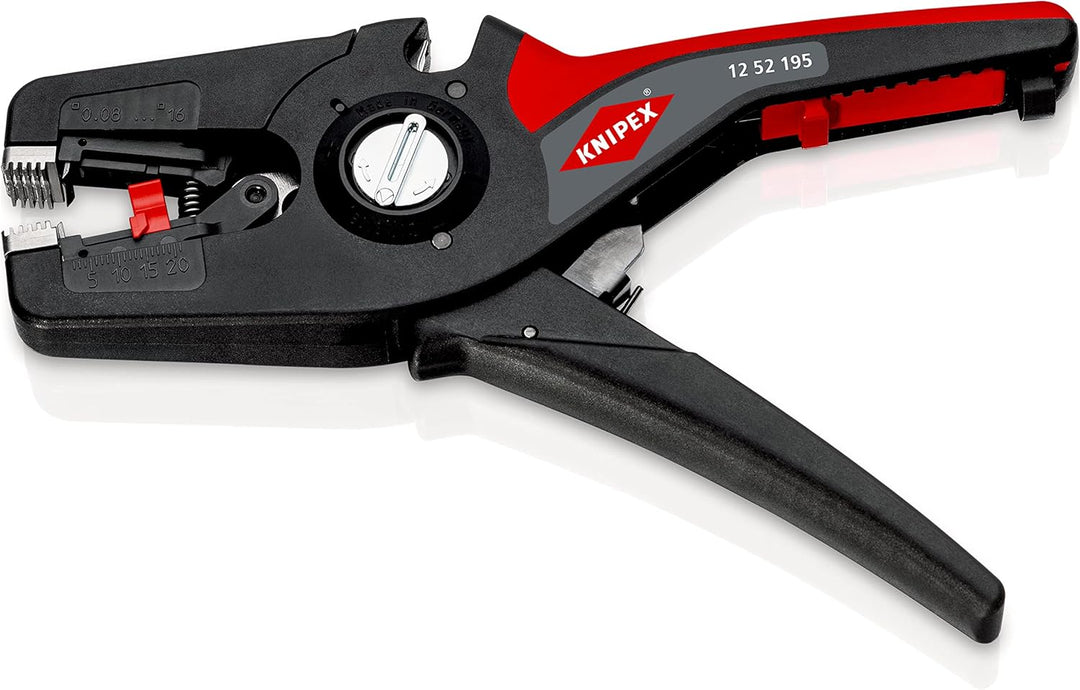 Knipex PreciStrip16 Automatische Abisolierzange 195 mm (SB-Karte/Blister) 12 52 195 SB &amp; Abmantelung