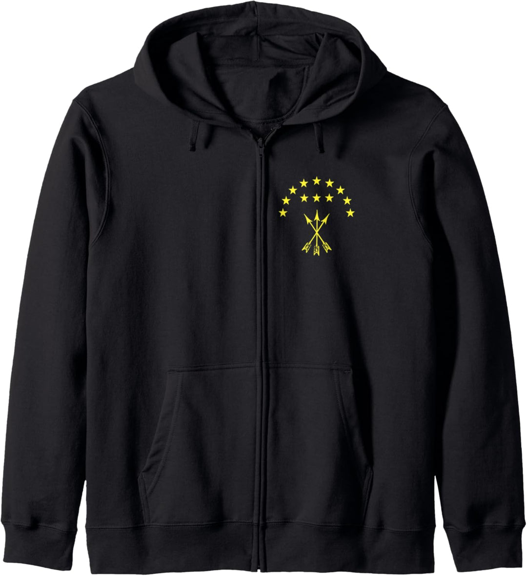 Adygea Flag Design With Yellow Stars Great Circassian Adiga Kapuzenjacke