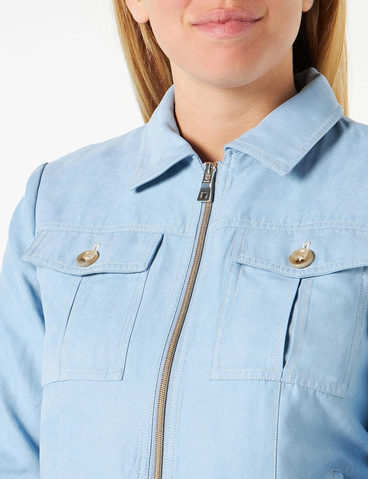 Geox Damen W Licena Jacket 38 Dusty Blue, 38 Dusty Blue