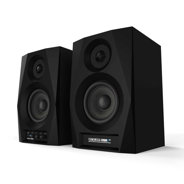 Reloop DSM-3 BT | Bluetooth PC-Lautsprecher für DJs und Producer, Professionelles 2-Wege-Aktiv-Monit