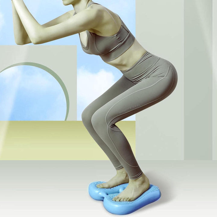Balance Stepper für Übungen, 4 in 1 aufblasbares Balance Board mit Nadelpumpe, Frauen-Familien-Übung