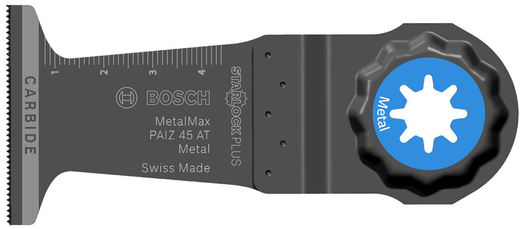 Bosch Accessories 2609256 F10 Klinge Tauchsägeblatt Metall max PAIZ 45 AT Zubehör Starlock, schwarz,