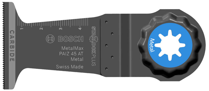 Bosch Accessories 2609256 F10 Klinge Tauchsägeblatt Metall max PAIZ 45 AT Zubehör Starlock, schwarz,