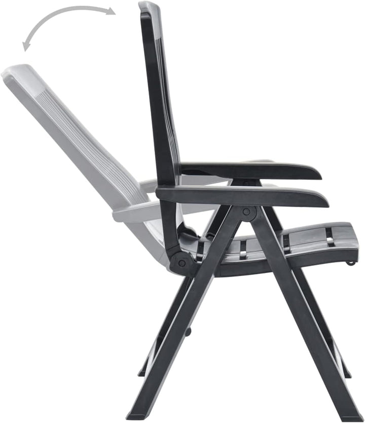 Gecheer 2X Verstellbare Gartenstühle Gartenstuhl Verstellbar Stuhl Klappsessel Klappstuhl Campingstu