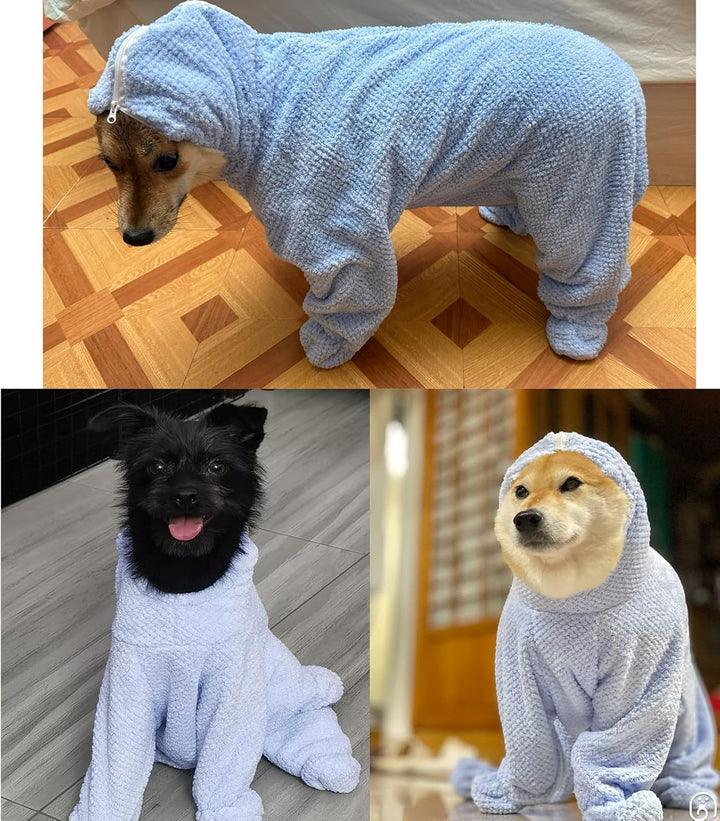 Hunde-Bademantel, volle Abdeckung, schnell trocknend, super saugfähig, Bademantel, Handtuch für Katz