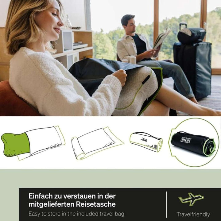 BLACKROLL® Recovery Pillow (50 x 30 cm), orthopädisches Kissen für erholsamen Schlaf, ergonomisches
