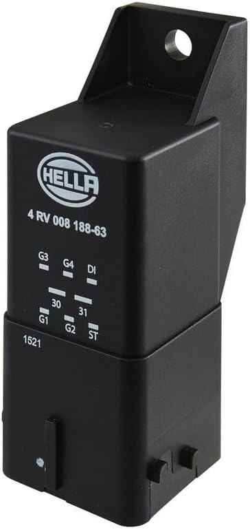 HELLA 4RV 008 188-631 Relais, Glühanlage - 12V - Anschlussanzahl: 8