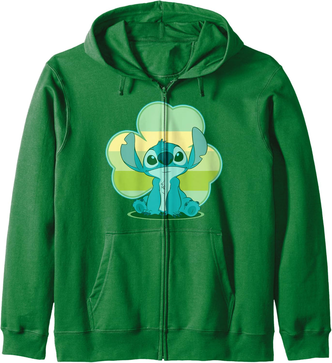 Disney Lilo & Stitch St. Patrick's Tag Stitch Clover Kapuzenjacke