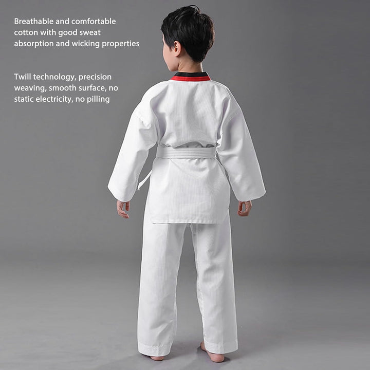 VGEBY Taekwondo-Dobok-Anzug, Robust, Bequem, Atmungsaktiv, Taekwondo-Trainingsuniform für Kinder mit