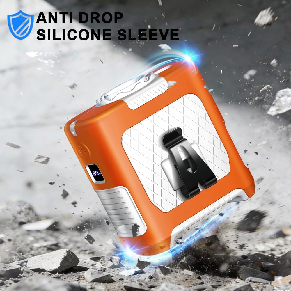 AINFTIME 2025 Tragbarer Taillen-Clip-Körperventilator, 10.000 mAh, persönlich, tragbar, 6–40 Stunden