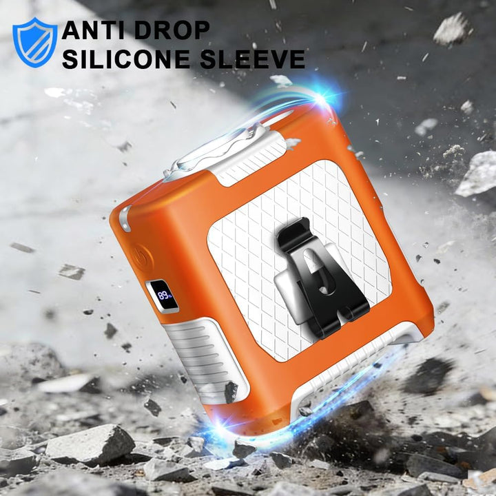 AINFTIME 2025 Tragbarer Taillen-Clip-Körperventilator, 10.000 mAh, persönlich, tragbar, 6–40 Stunden
