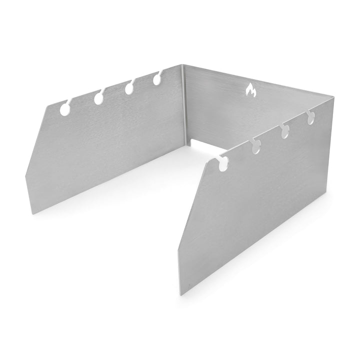Grillrost.com Das Original Edelstahl Windschutz und Spiesshalter | für alle Rösle Grills - massiv &