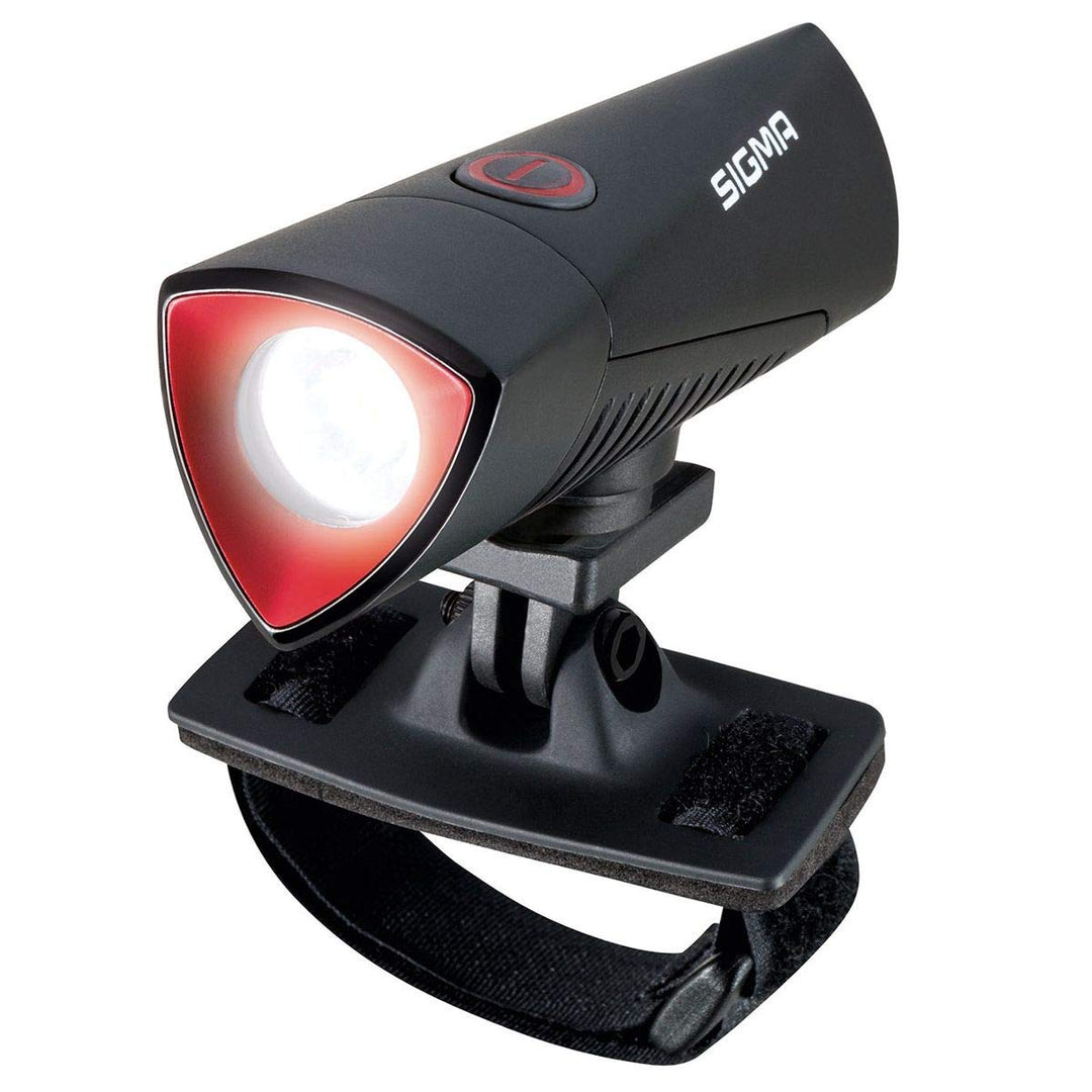 SIGMA SPORT Unisex – Erwachsene Led-helmlampe-2022044905 LED-Helmlampe, Schwarz, Einheitsgrösse