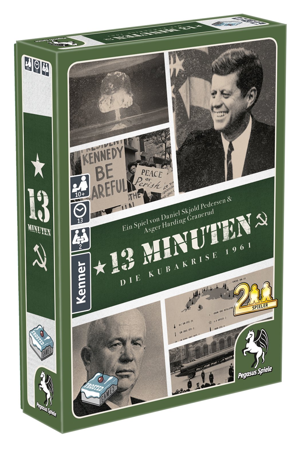 Pegasus Spiele 18326G - 13 Minuten - Die Kubakrise 1962 (Frosted Games)