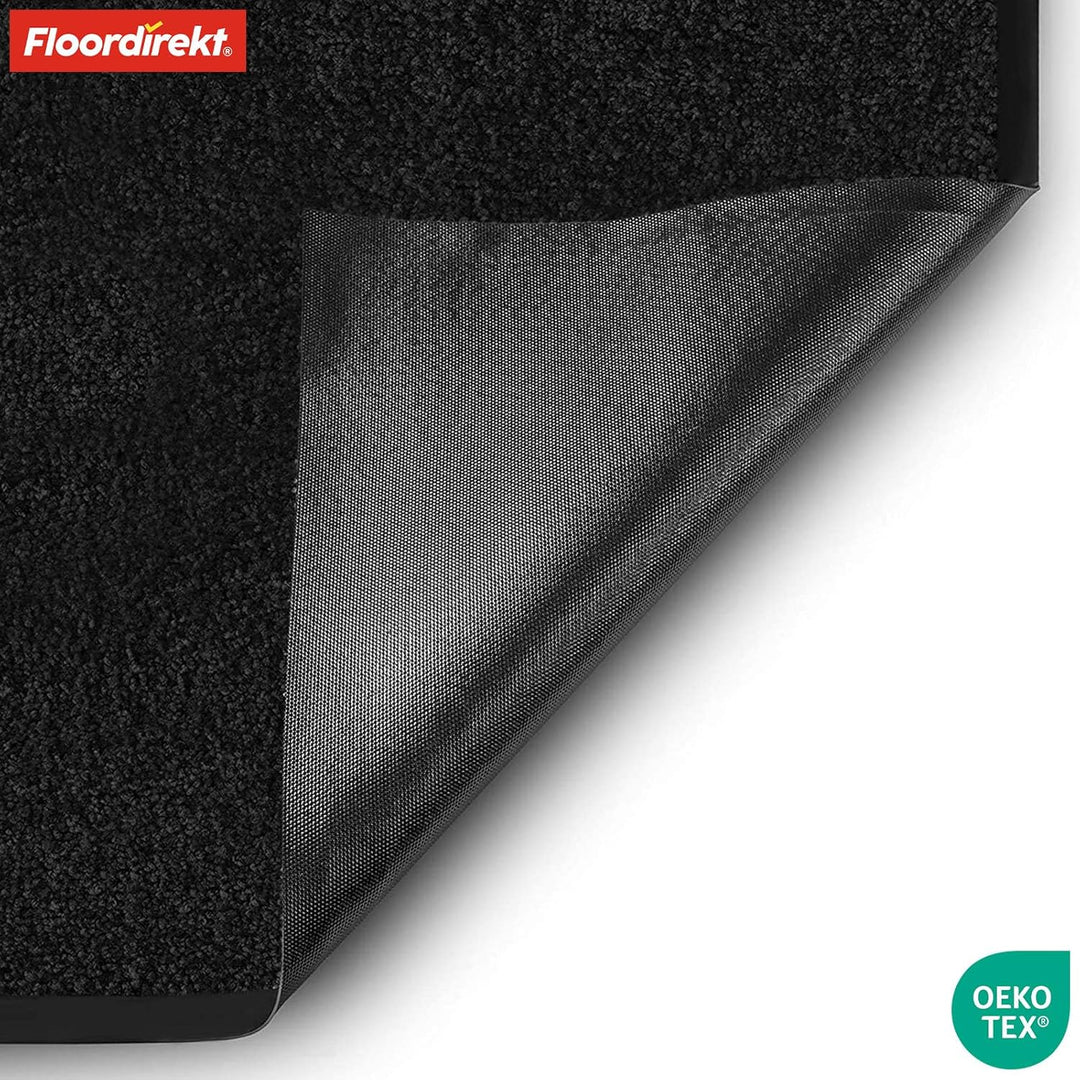Floordirekt Schmutzfangmatte Rhine - waschbare & leistungsstarke Fussmatte - Sauberlaufmatte mit Rut
