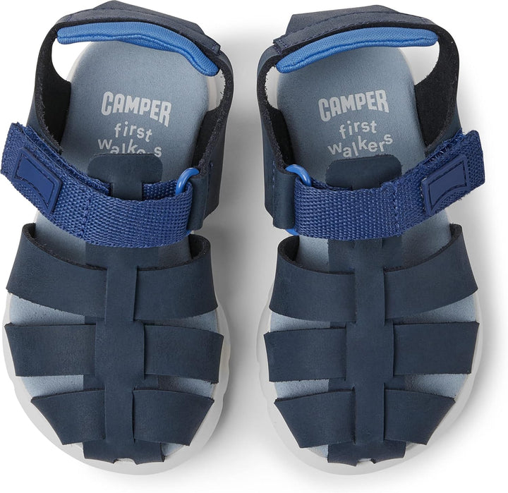 Camper Jungen Oruga Sandal K800489 Fisherman 23 EU Blau 001, 23 EU Blau 001