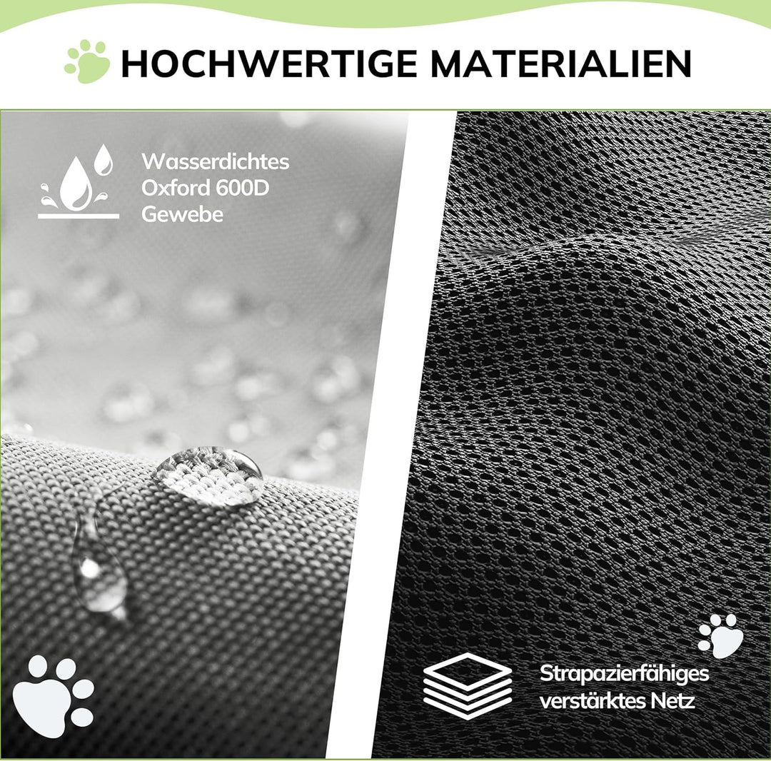 Morpilot Katzentransportbox für grosse Katzen und Welpen bis 7kg, Katzenbox Hundetasche mit Sicherhe