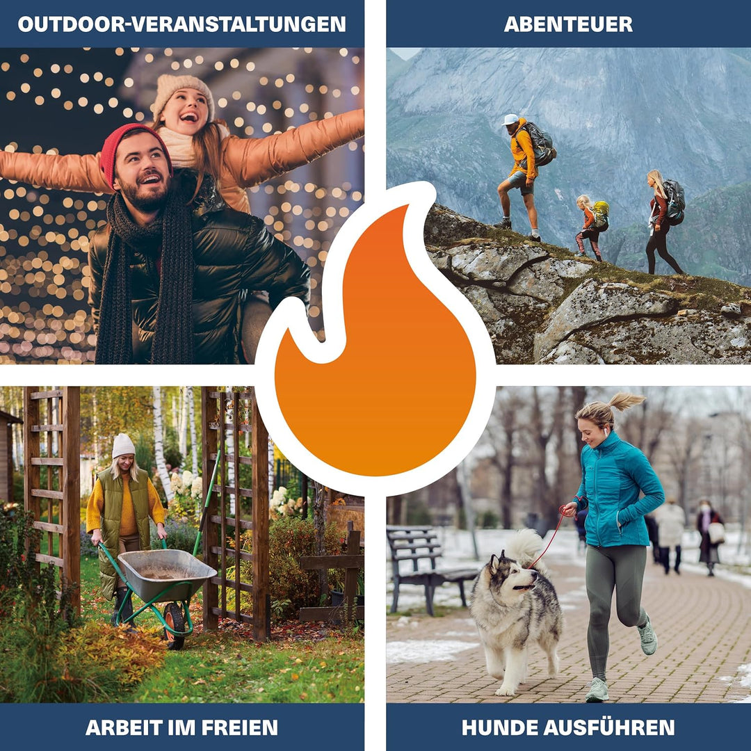 BRAMBLE - 80 Stück Natürliche Luftaktivierte Fusswärmer (40 Paar) - Sohlenwärmer für Outdoor, Wander