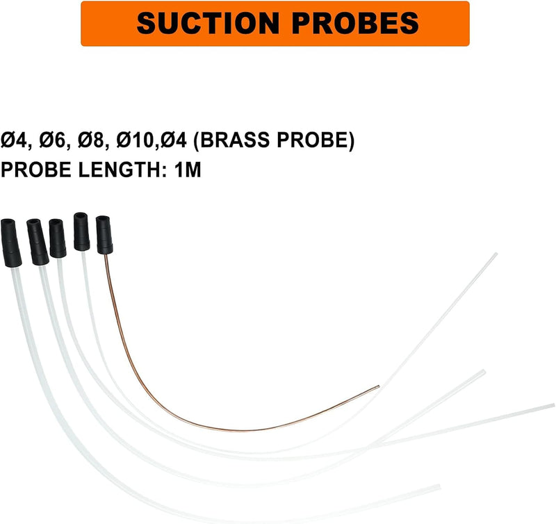 FreeTec Ölabsaugpumpe Absaugpumpe Handpumpe mit 3 Schläuchen Bremsenentlüfter 9L Flüssigkeitsabsaugp