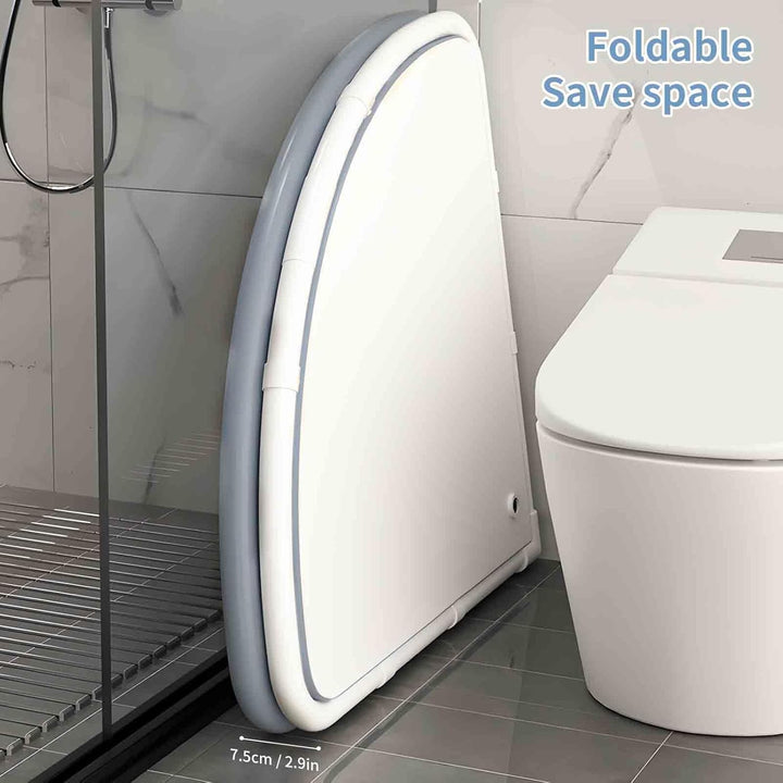 Fächerförmige faltbare Badewanne, eckiges Design, 70 x 70 cm grosser Rahmen, tragbare Badewanne für