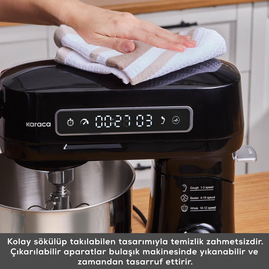 Karaca Pro Artisan Timer Küchenchef Black 1600W 5 Liter