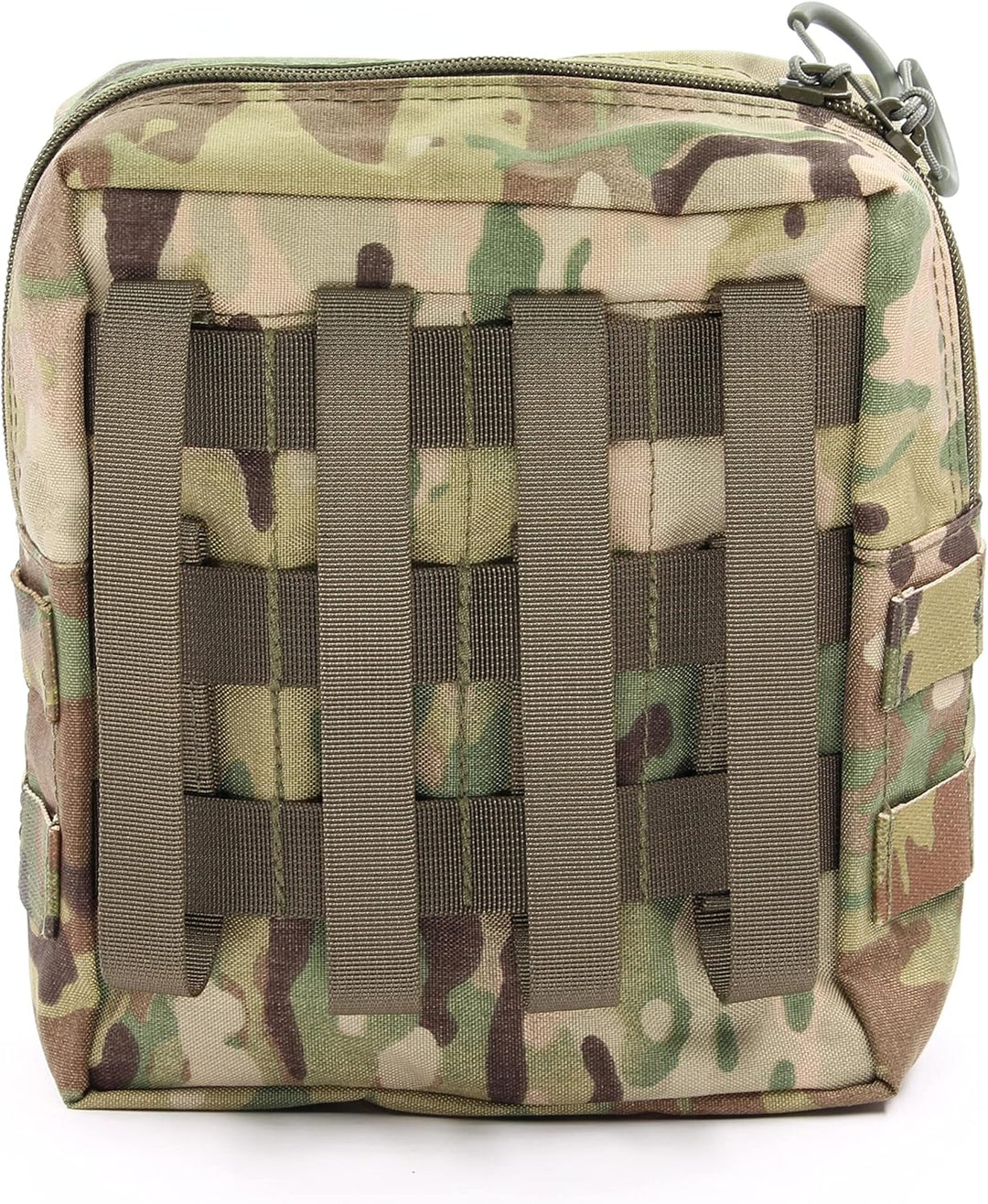 Zentauron Reissverschlusstasche L mit MOLLE-System I BW-Tasche, Rucksack Zusatztasche L Multicam, L