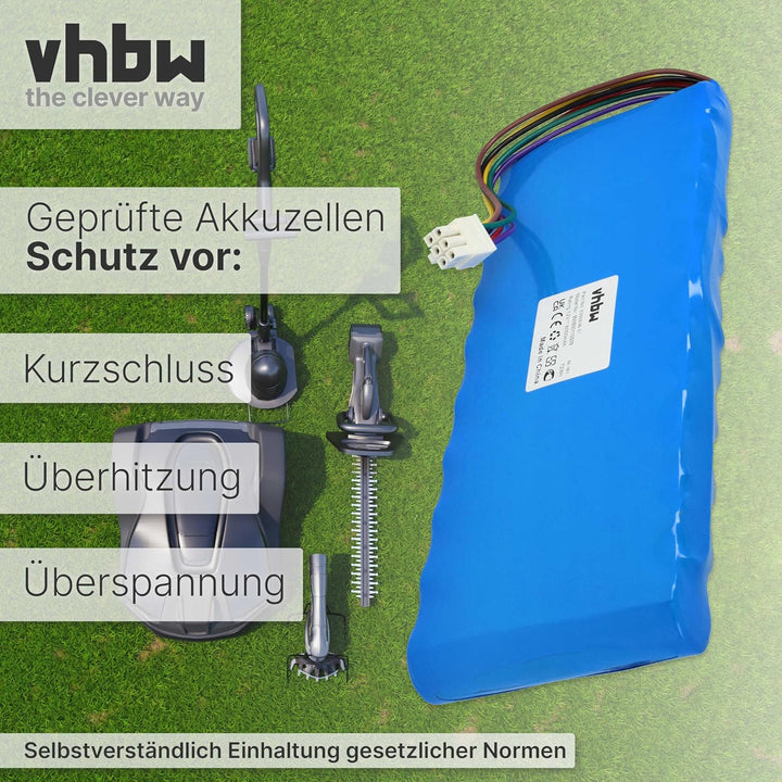 vhbw Akku kompatibel mit Husqvarna Automower G1 1998, G1 1999, G1, G1 2000, G1 2001, G1 2002, G1 200
