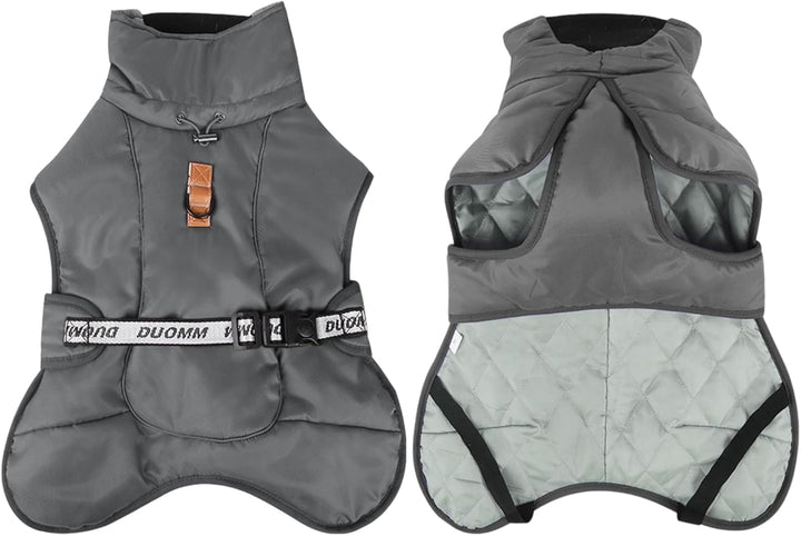Hundemäntel Wasserdicht Winddicht Warm Winter Sicher mit Gewinde Reflektierende Streifen Jacke für M
