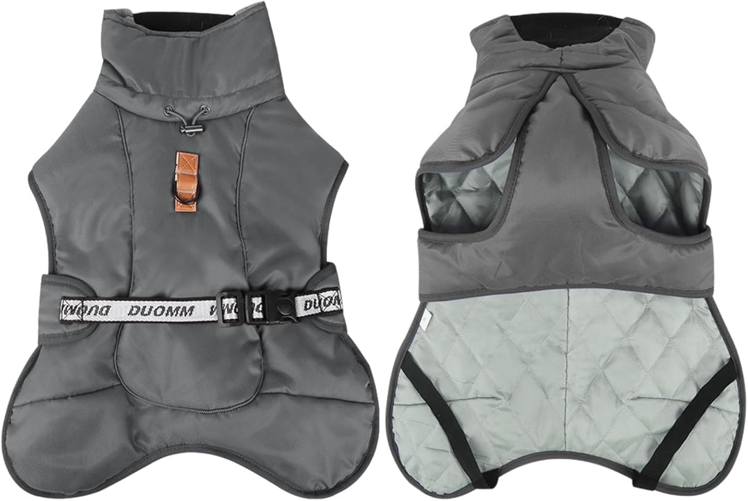 Hundemäntel Wasserdicht Winddicht Warm Winter Sicher mit Gewinde Reflektierende Streifen Jacke für M