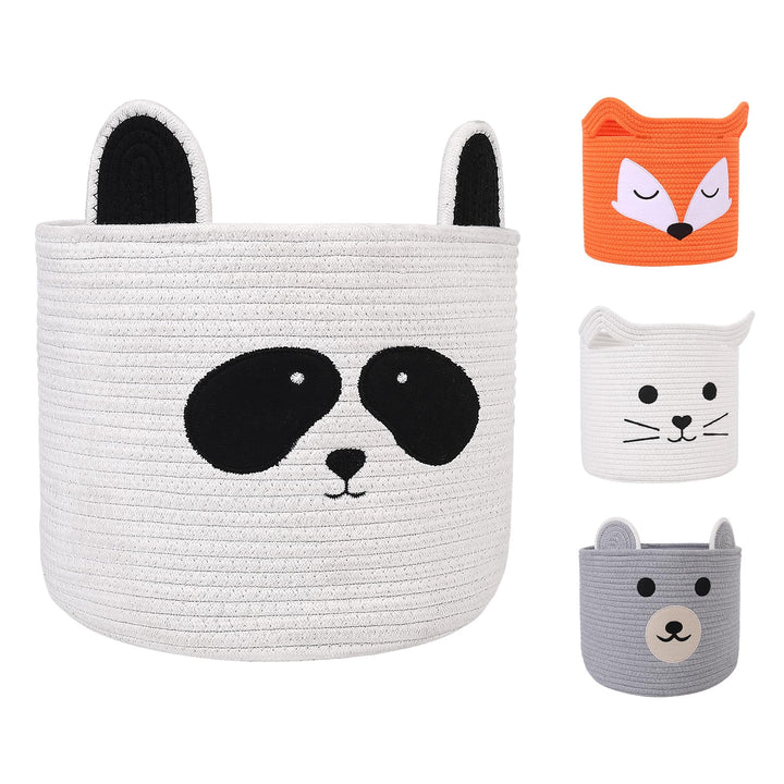 Aufbewahrungsbox 30x30x30, Kinderzimmer, Spielzeugkorb, Wäschekorb, Kallax (Panda) 30×30×30cm Panda