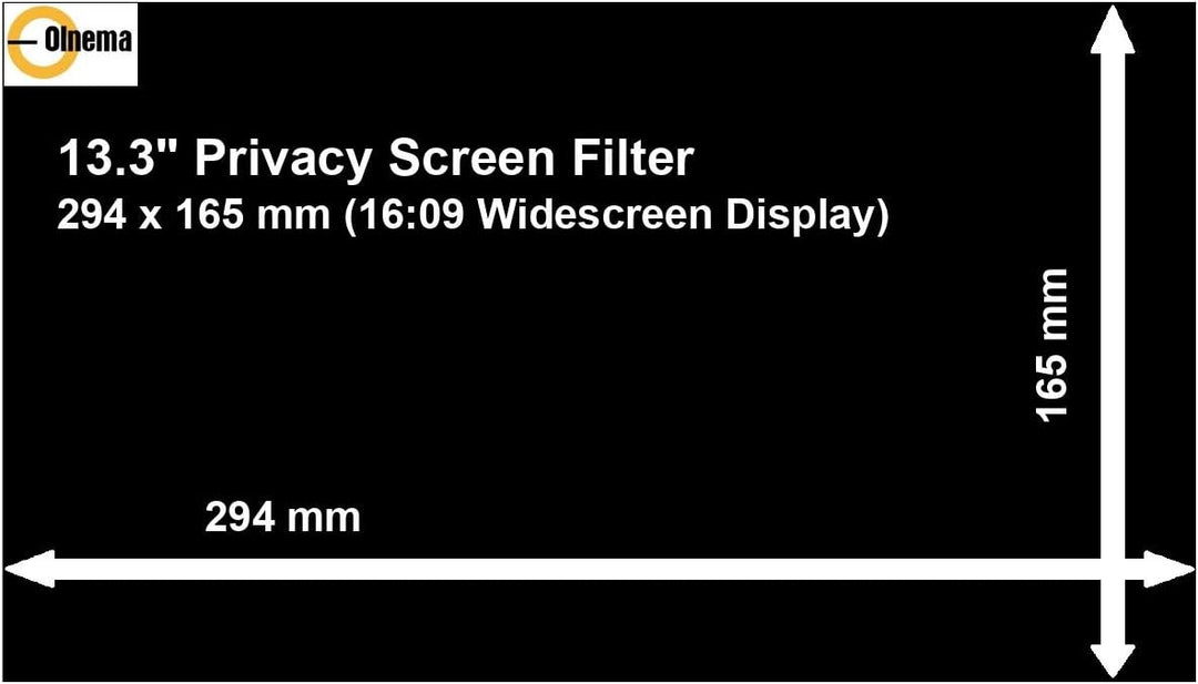 Olnema Laptop & Notebook Blickschutz Folie I Sichtschutz Folie I Privacy Filter I Blickschutzfilter