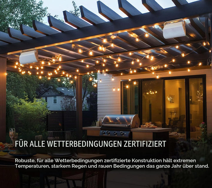 Polk Audio Atrium 4 sats Aussen-Lautsprecher (80 W) weiss, Weiss