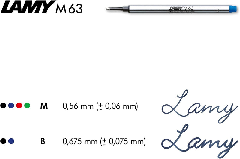 LAMY scala Tintenroller 380 - Rollpen aus Edelstahl in mattschwarzem Lack-Finish mit Griffstück und