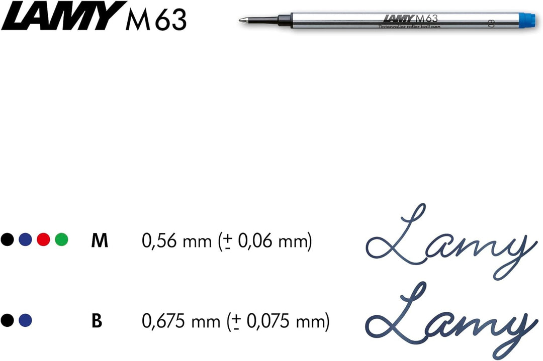 LAMY scala Tintenroller 351 - Rollpen aus strichmattiertem Edelstahl in der Farbe Silber mit Griffst