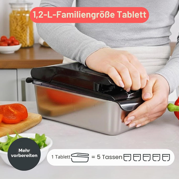 Fullstar Gemüseschneider und Spiralschneider - Zwiebelschneider Zerkleinerer - Gemüse Schneider Würf