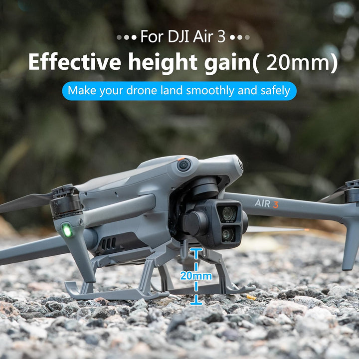 STARTRC PHOTO landefüsse für DJI Air 3S Zubehör, Faltbarer erweiterter Schnellspanner Drohnenschutz