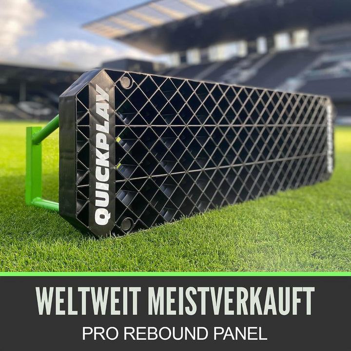 QUICKPLAY Replay Station Fussball-Rückprallbrett – Tragbarer Dual-Oberflächen-Fussball-Rebounder mit