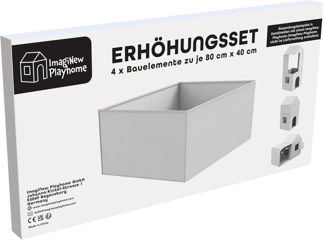 ImagiNew Playhome - Immer Wieder neu bemalen &amp; abwischen - Spielhaus Kinder Erhöhung Zubehör Erweite