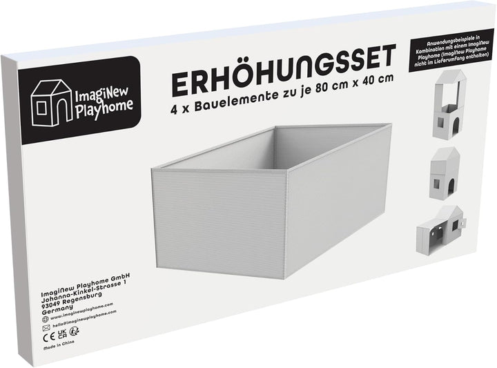 ImagiNew Playhome - Immer Wieder neu bemalen &amp; abwischen - Spielhaus Kinder Erhöhung Zubehör Erweite