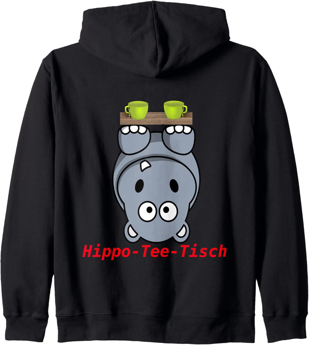 Lustiges Wortspiel Hippo hippoteetisch Nilpferd hypothetisch Kapuzenjacke