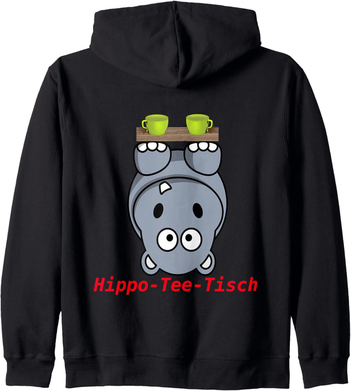 Lustiges Wortspiel Hippo hippoteetisch Nilpferd hypothetisch Kapuzenjacke