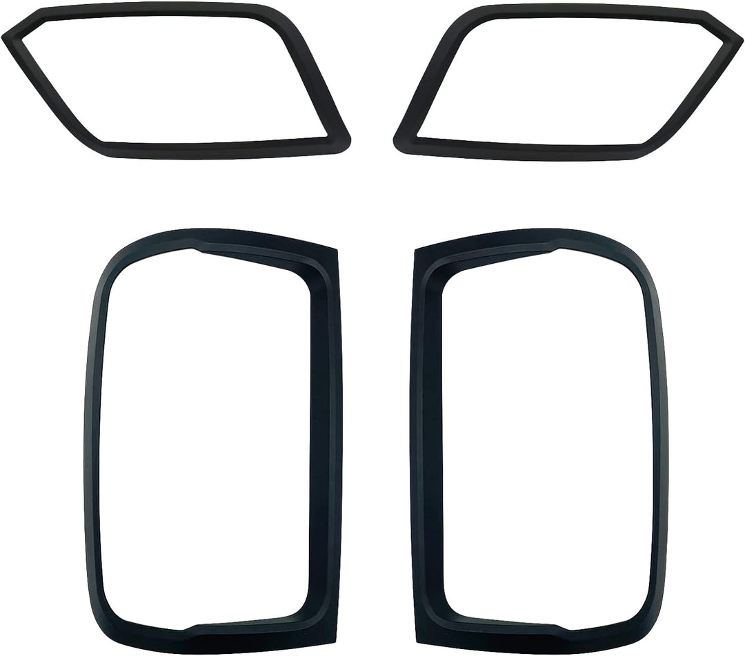 JHCHAN Heckscheinwerferabdeckung, Vorder- und Rücklicht-Set, Aussenschutzverkleidung für VW Amarok 2