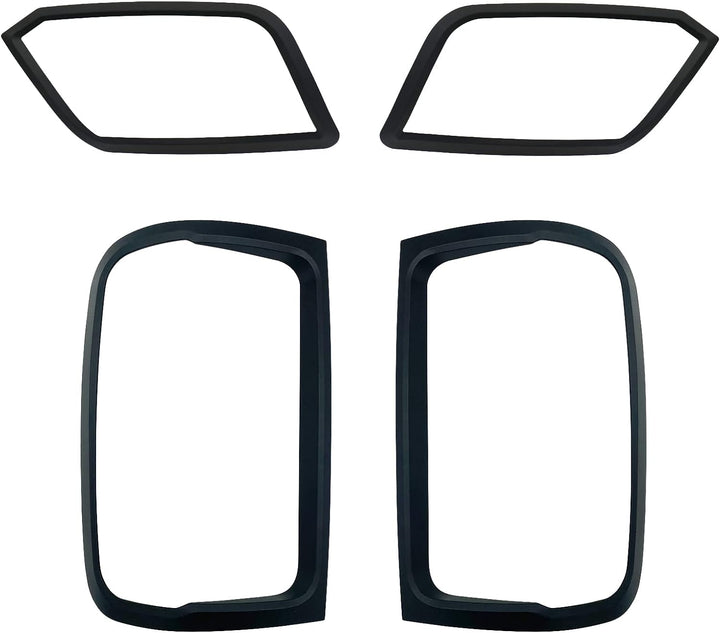 JHCHAN Heckscheinwerferabdeckung, Vorder- und Rücklicht-Set, Aussenschutzverkleidung für VW Amarok 2